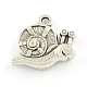 Tibetan Style Snail Alloy Pendants TIBEP-Q048-014-FF-1