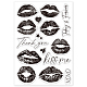 GLOBLELAND Sexy Lips Clear Stamp for Valentine's Day Love Text Silicone Clear Stamp Embossing Stencils Template for DIY Scrapbooking Cards Making Photo Album Decorative DIY-WH0448-0022-8