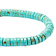 NBEADS 1 Strand about 110 Pcs Synthetic Turquoise Heishi Beads TURQ-NB0001-08-1