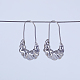 Серьги-кольца из латуни в форме луны OK3381-1