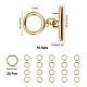 SUNNYCLUE 10 Sets Brass Toggle Clasps KK-SC0002-23-2