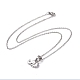 304 collier pendentif éléphant en acier inoxydable pour femme STAS-E154-26P-2