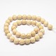 Natural Fossil Round Bead Strands X-G-O151-02-10mm-2