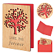 CRASPIRE Tree of Life Greeting Card Love You Forever Wooden Anniversary Card Birthday Card with Envelope DIY-CP0006-75J-1