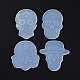 Ensemble de tapis de tasse de bricolage crâne moules en silicone DIY-Z020-04-3