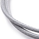 Bracelets cordon coréen unisexe en polyester ciré BJEW-JB04597-3