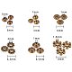 PandaHall Elite 720pcs 6 Styles 4 Colors Tibetan Alloy Spacer Beads Jewelry Findings Accessories for Bracelet Necklace Jewelry Making TIBEB-PH0004-22-2