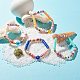 Handmade Polymer Clay Heishi Beads Stretch Bracelet BJEW-JB07372-2