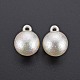 Ciondoli in plastica abs galvanica imitazione perla KY-T023-004-2