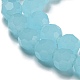 Supports de perles de verre imitation jade EGLA-A035-J8mm-D09-4