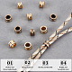 arricraft 24 Pcs Brass Beads FIND-AR0002-32-4