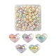 150pcs 5 couleurs perles acryliques transparentes TACR-LS0001-09-1