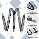 GORGECRAFT Y Shaped Suspenders Clothing Accessories Wedding Sets Adjustable Brace Polyester Elastic AJEW-WH0258-293C-3