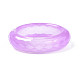 Lueur dans l'anneau de doigt transparent en plastique lumineux lumineux pour les femmes RJEW-T022-006-5