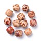 Perles rondes en bois naturel mélangé de 16 mm WOOD-TA0001-10-2