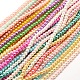 Eco-Friendly Spray Painted Glass Round Bead Strands DGLA-L016-6mm-M2-2