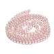 Chapelets de perles en verre transparent drawbench GLAD-Q012-6mm-02-2