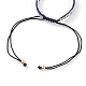 Fabbricazione di braccialetti intrecciati con filo di nylon regolabile AJEW-JB00857-04-3