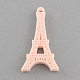 Solid Color Plastic Resin Eiffel Tower Pendants CRES-Q137-02-1