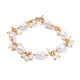 Natural Keshi Pearl Bracelets BJEW-JB05187-1