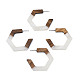 Hexagon Half Hoop Earrings for Women EJEW-N017-006C-1