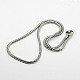 Fischgräten-Halskette für Männer NJEW-F027-16-3mm-1