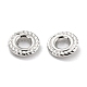 Rhodium Plated 925 Sterling Silver Grommet Eyelet Findings STER-Z001-007P-3
