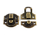 Wooden Box Lock Catch Clasps IFIN-R203-47AB-1
