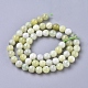 Brins de perles de jade de Sinkiang naturel X-G-L538-036-6mm-3