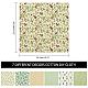 Tissu en coton à motif floral DIY-WH0181-77-2