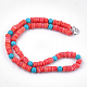 Synthetic Coral Beaded Necklaces NJEW-S414-43-1