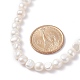 Collar vintage de perlas naturales para mujer NJEW-JN03787-02-5