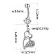 Piercing gioielli AJEW-EE0006-64A-P-2