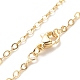 Ожерелье из латунных кабельных цепей для женщин NJEW-P265-04G-1