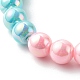 Opaque Acrylic Beads Stretch Bracelet Sets for Kids BJEW-JB06407-5