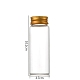 Botellas de vidrio transparente contenedores de abalorios CON-WH0085-76G-02-1