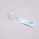 日本の丸い絵ガラス風鈴  ポリエステルコード付き  プラスチックビーズ  長方形の紙カード  花柄  400mm CF-TAC0001-04C-1