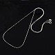 Модные ожерелья-цепочки унисекс из стерлингового серебра 925 пробы с родиевым покрытием в виде змеи STER-M034-A-09-1