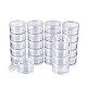 BENECREAT 15G/15ML Stackable Round Plastic Containers 5 Column(5 Layer/Column) Bead Storage Jars for Beads CON-BC0005-03-1