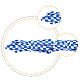 Superfindings 6 par de cordones de cordón de poliéster con patrón de tartán de 6 colores FIND-FH0006-85B-5