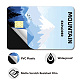 PVC プラスチック防水カード ステッカー  銀行カードの装飾用の粘着カードスキン  長方形  山模様  186.3x137.3mm DIY-WH0432-003-3