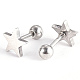 201 Stainless Steel Barbell Cartilage Earrings EJEW-R147-08-3