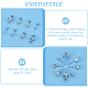 Unicraftale 80Pcs 4 Style 304 Stainless Steel Square Stud Earring Settings STAS-UN0050-41-5