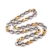 Vacuum Plating 304 Stainless Steel Infinity Link Chains Necklace STAS-E160-14GP-1