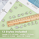Superfindings 130 pièces 13 styles 304 pendentifs en acier inoxydable coeur & cheval & cacahuète STAS-FH0001-92-2