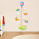 SUPERDANT 3 PCS/Set Height Chart Hot Air Balloon Height Chart Animal Pilot Wall Sticker PVC Growth Charts Ruler 50 to 170 cm Height Measure for Nursery Bedroom Living Room DIY-WH0232-034-4