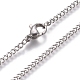 Unisex 304 Stainless Steel Curb Chain/Twisted Chain Necklaces X-STAS-D0002-34P-3