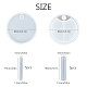 Sunnyclue diy 4 Fächer runde geschichtete rotierende Aufbewahrungsbox DIY-SC0010-10-2