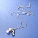 Железные цепи кулон ожерелья X-NJEW-M145-02P-1
