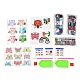 Kits de pegatinas de pintura de diamantes de búho y mariposa e insectos para niños DIY-O016-10-1
